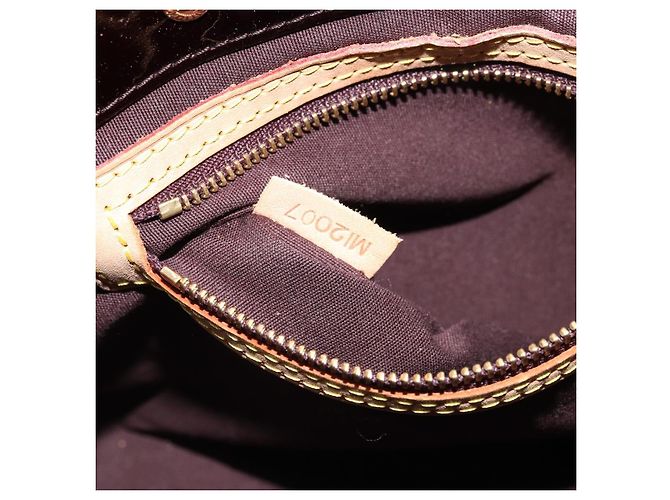 LOUIS VUITTON Borsa a Mano Monogram Vernis Reade PM Amarante M91993 LV Auth YKZ1297A Bordò - vista 12