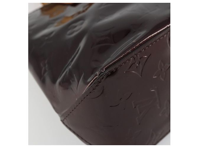 LOUIS VUITTON Borsa a Mano Monogram Vernis Reade PM Amarante M91993 LV Auth YKZ1297A Bordò - vista 14