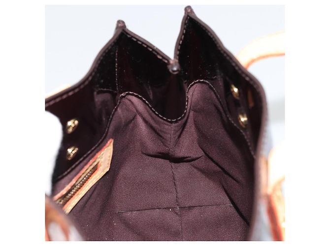 LOUIS VUITTON Borsa a Mano Monogram Vernis Reade PM Amarante M91993 LV Auth YKZ1297A Bordò - vista 18