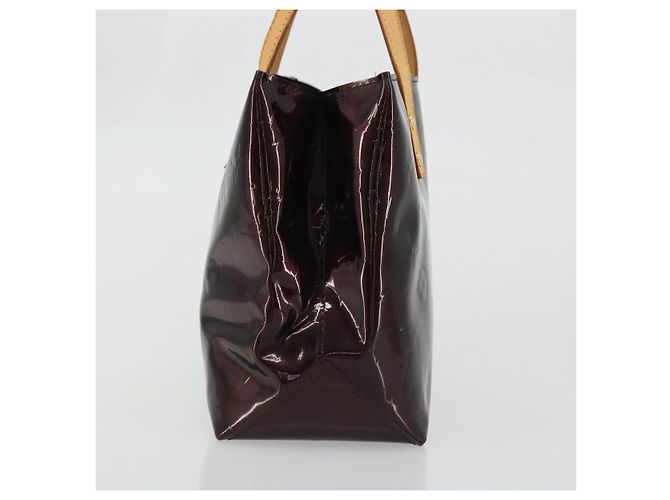 LOUIS VUITTON Borsa a Mano Monogram Vernis Reade PM Amarante M91993 LV Auth YKZ1297A Bordò - vista 4