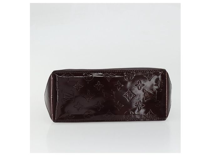 LOUIS VUITTON Borsa a Mano Monogram Vernis Reade PM Amarante M91993 LV Auth YKZ1297A Bordò - vista 5
