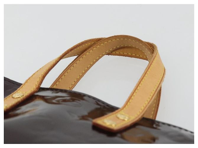 LOUIS VUITTON Borsa a Mano Monogram Vernis Reade PM Amarante M91993 LV Auth YKZ1297A Bordò - vista 8