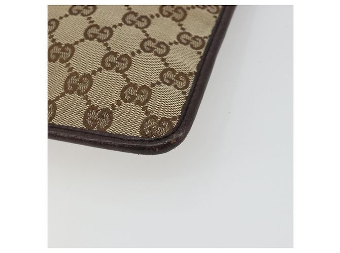 GUCCI GG Canvas Schultertasche Beige Silber 27639 Auth 175230A - Ansicht 14