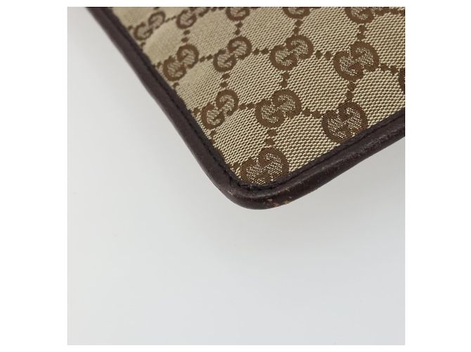 GUCCI GG Canvas Schultertasche Beige Silber 27639 Auth 175230A - Ansicht 15