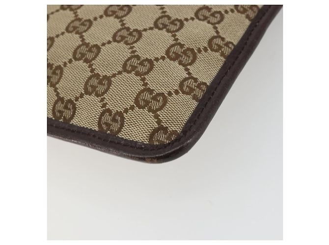 GUCCI GG Canvas Schultertasche Beige Silber 27639 Auth 175230A - Ansicht 16