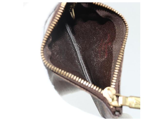 LOUIS VUITTON Pochette Cles Damier Ebene Münzgeldbörse N62658 LV Auth 176507 - Ansicht 11