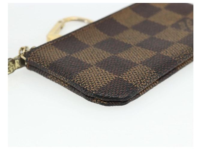 LOUIS VUITTON Pochette Cles Damier Ebene Münzgeldbörse N62658 LV Auth 176507 - Ansicht 14