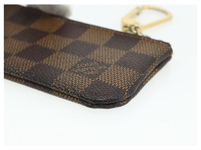 LOUIS VUITTON Pochette Cles Damier Ebene Münzgeldbörse N62658 LV Auth 176507 - Ansicht 15