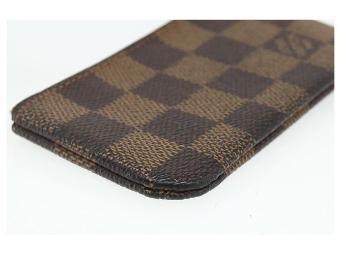 LOUIS VUITTON Pochette Cles Damier Ebene Münzgeldbörse N62658 LV Auth 176507 - Ansicht 16