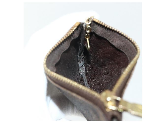 LOUIS VUITTON Pochette Cles Damier Ebene Münzgeldbörse N62658 LV Auth 176507 - Ansicht 17