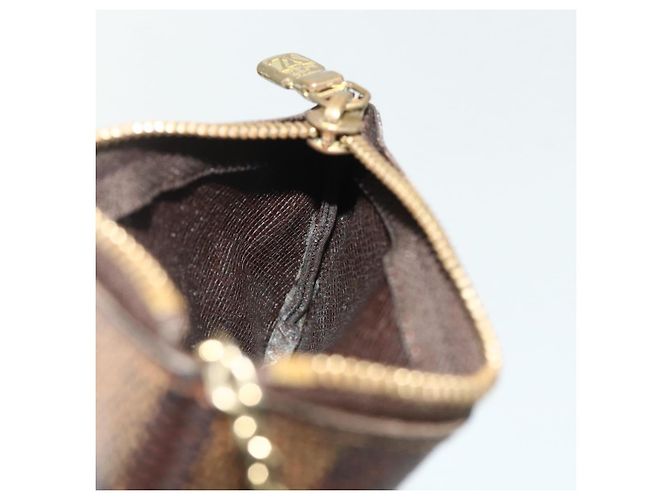 LOUIS VUITTON Pochette Cles Damier Ebene Münzgeldbörse N62658 LV Auth 176507 - Ansicht 18