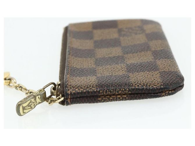 LOUIS VUITTON Pochette Cles Damier Ebene Münzgeldbörse N62658 LV Auth 176507 - Ansicht 3