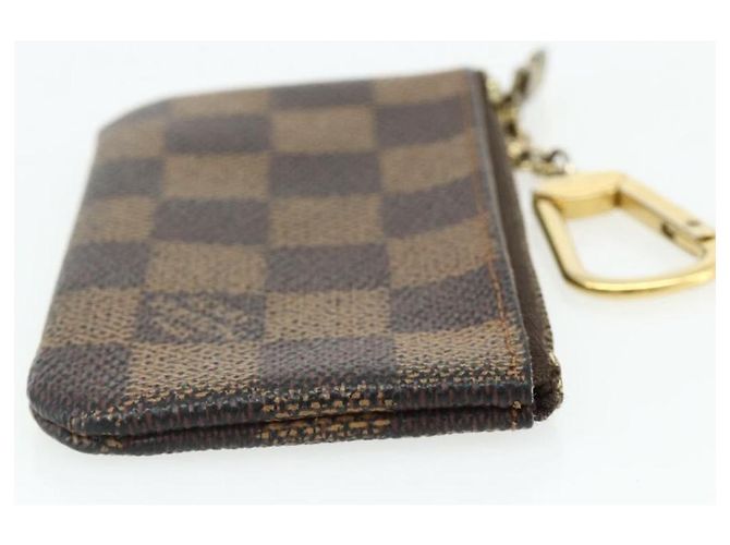 LOUIS VUITTON Pochette Cles Damier Ebene Münzgeldbörse N62658 LV Auth 176507 - Ansicht 4