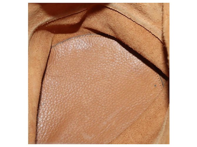 Céline Borsa a Spalla in Pelle Beige Auth BAZ792 - vista 11