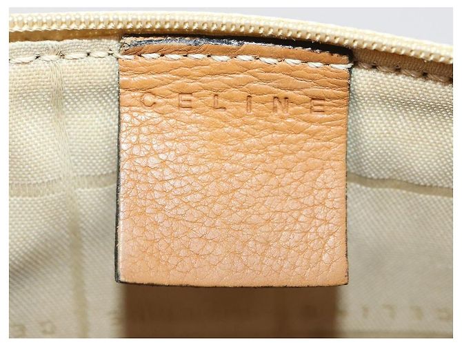 Céline Borsa a Spalla in Pelle Beige Auth BAZ792 - vista 22