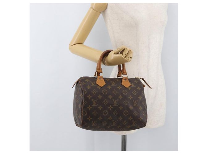 LOUIS VUITTON Bolsa de Mão Monogram Speedy 25 M41528 LV Auth 175567A Monograma - vista 21