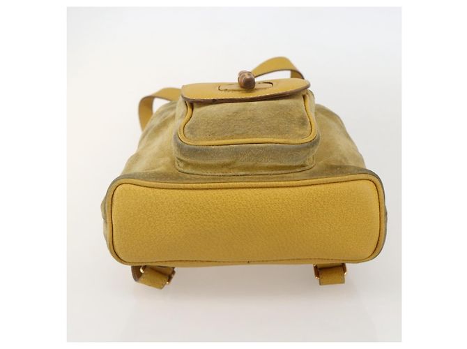 Bamboo Zaino in Bambù GUCCI Camoscio Giallo Oro 003 1705 0030 Auth YKZ1234 D'oro - vista 5