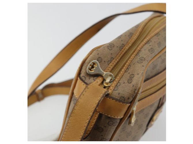 Gucci Borsa a Spalla Micro GG Supreme PVC Beige Oro 007 904 0008 Auth ka3952 D'oro - vista 10
