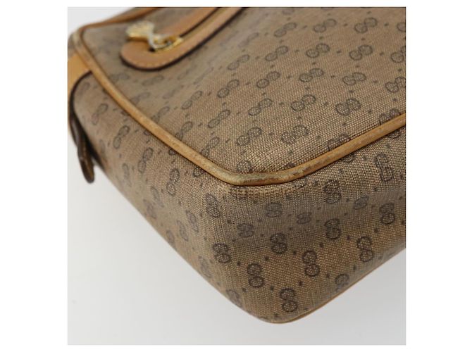 Gucci Borsa a Spalla Micro GG Supreme PVC Beige Oro 007 904 0008 Auth ka3952 D'oro - vista 14