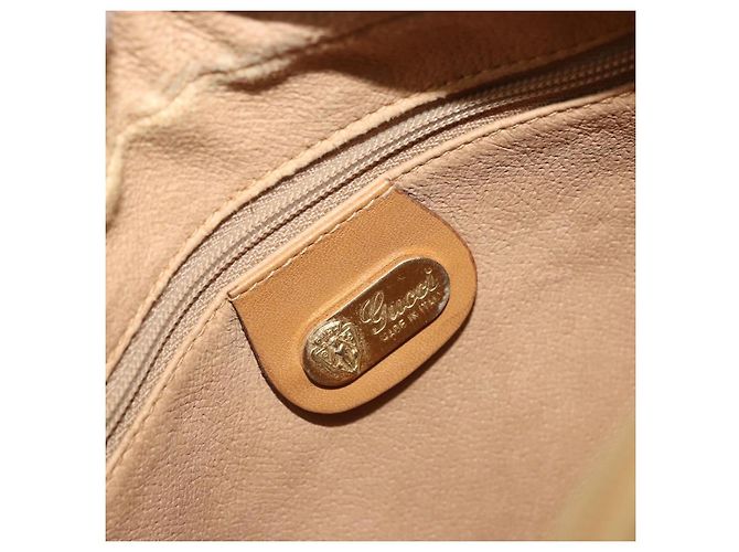 Gucci Borsa a Spalla Micro GG Supreme PVC Beige Oro 007 904 0008 Auth ka3952 D'oro - vista 18