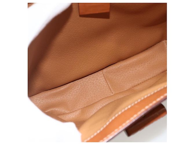 Céline Borsa a mano in tela Macadam CELINE in pelle PVC 2 in 1 marrone oro Auth YKZ1558A - vista 11