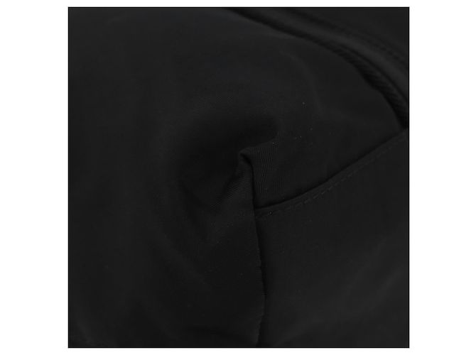 PRADA Bolsa de mão em nylon preto prata Auth 175699 - vista 14