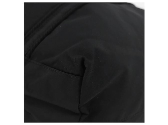 PRADA Bolsa de mão em nylon preto prata Auth 175699 - vista 15