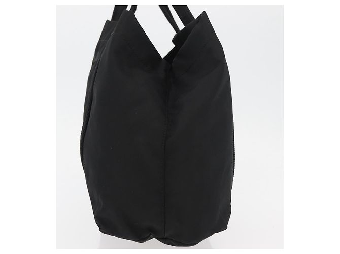 PRADA Bolsa de mão em nylon preto prata Auth 175699 - vista 3