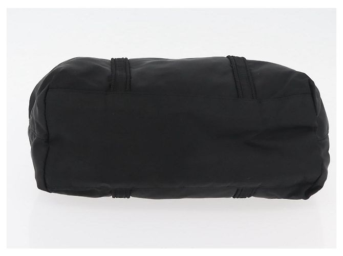 PRADA Bolsa de mão em nylon preto prata Auth 175699 - vista 5