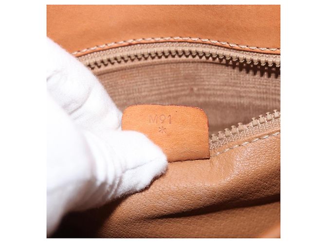 16 Céline Borsa a Spalla in Tela Macadam CELINE in Pelle PVC Marrone Oro Auth ka3857 D'oro - vista 12
