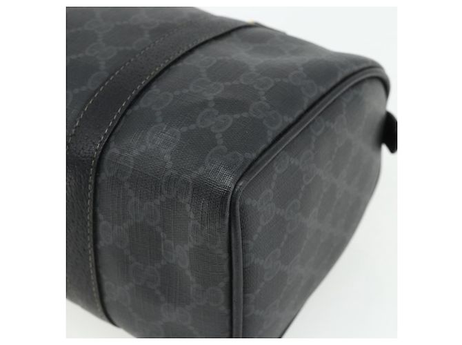 Borsa Boston in PVC nero e oro della linea Sherry GG Supreme di GUCCI 40 02 006 Auth 176475 D'oro - vista 15