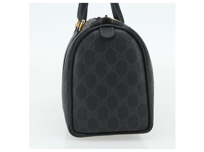 Borsa Boston in PVC nero e oro della linea Sherry GG Supreme di GUCCI 40 02 006 Auth 176475 D'oro - vista 3