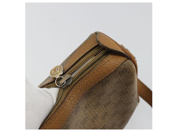 Borsa Sherry Line in PVC Beige e Oro Micro GG Supreme di GUCCI 89 02 018 Auth 175371 D'oro - vista 10