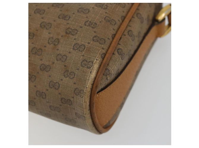 Borsa Sherry Line in PVC Beige e Oro Micro GG Supreme di GUCCI 89 02 018 Auth 175371 D'oro - vista 15
