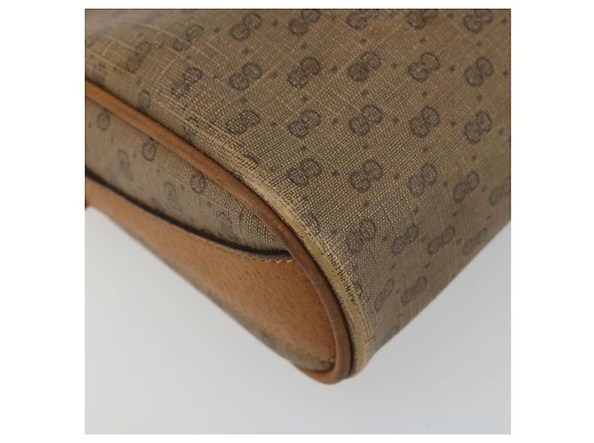 Borsa Sherry Line in PVC Beige e Oro Micro GG Supreme di GUCCI 89 02 018 Auth 175371 D'oro - vista 16