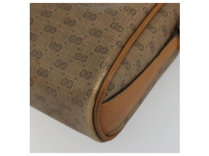Borsa Sherry Line in PVC Beige e Oro Micro GG Supreme di GUCCI 89 02 018 Auth 175371 D'oro - vista 17