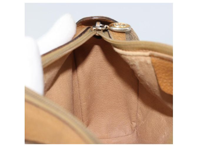 Borsa Sherry Line in PVC Beige e Oro Micro GG Supreme di GUCCI 89 02 018 Auth 175371 D'oro - vista 22