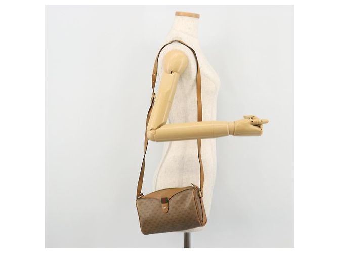 Borsa Sherry Line in PVC Beige e Oro Micro GG Supreme di GUCCI 89 02 018 Auth 175371 D'oro - vista 23
