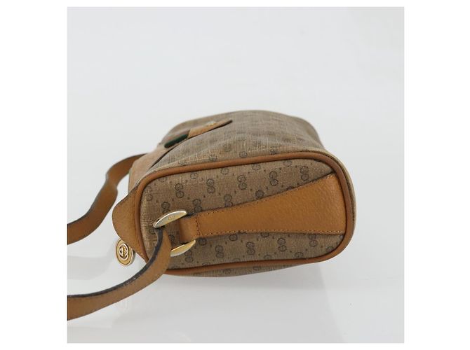 Borsa Sherry Line in PVC Beige e Oro Micro GG Supreme di GUCCI 89 02 018 Auth 175371 D'oro - vista 4