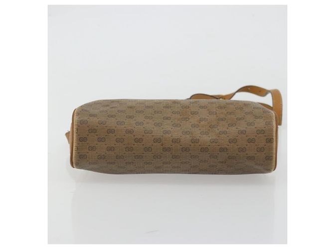 Borsa Sherry Line in PVC Beige e Oro Micro GG Supreme di GUCCI 89 02 018 Auth 175371 D'oro - vista 5