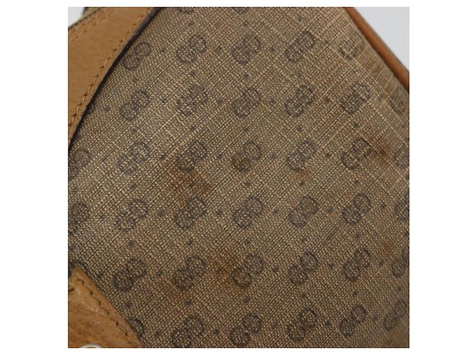 Borsa Sherry Line in PVC Beige e Oro Micro GG Supreme di GUCCI 89 02 018 Auth 175371 D'oro - vista 9