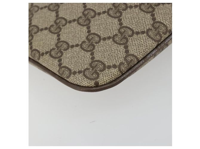 Borsa Sherry Line GG Supreme Web di GUCCI in PVC beige e oro 904 02 047 Auth 175286 D'oro - vista 15