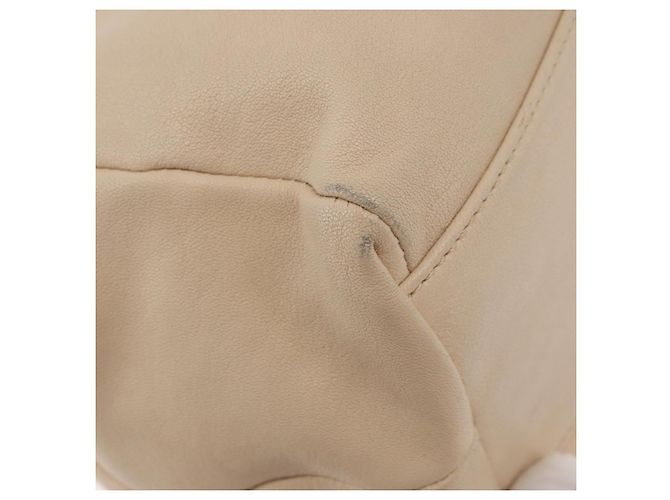 Borsa a mano Vala in pelle 2 in 1 avorio e oro Auth BA12126A di Salvatore Ferragamo - vista 18