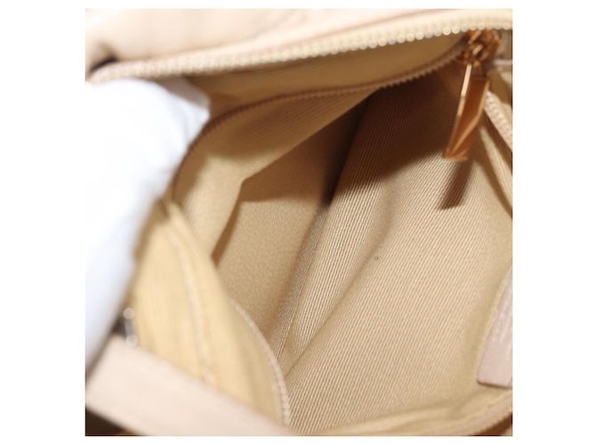 Borsa a mano Vala in pelle 2 in 1 avorio e oro Auth BA12126A di Salvatore Ferragamo - vista 28
