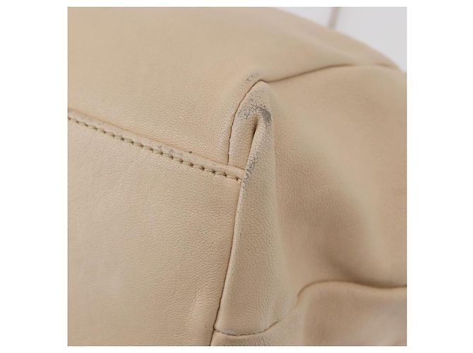 Borsa a mano Vala in pelle 2 in 1 avorio e oro Auth BA12126A di Salvatore Ferragamo - vista 9