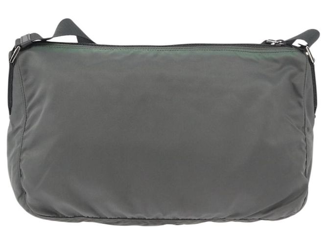 Borsa a Spalla PRADA in Nylon Verde Argento Autentica mr2330 - vista 2