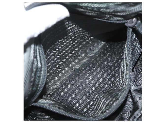 Borsa a Spalla PRADA in Nylon Verde Argento Autentica mr2330 - vista 22