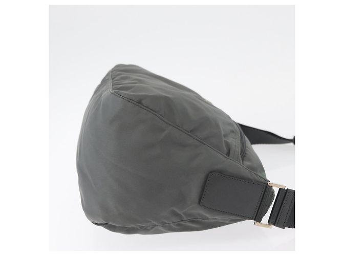 Borsa a Spalla PRADA in Nylon Verde Argento Autentica mr2330 - vista 3