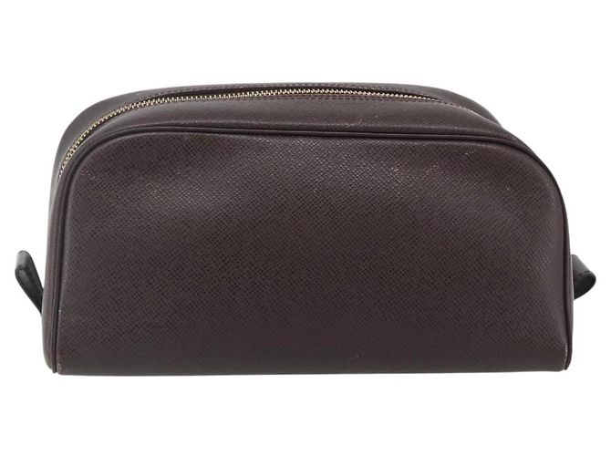 LOUIS VUITTON Taiga Trousse Toilette PM Clutch Bag Acajou M30226 LV Auth mr2409 Marron - vue 2