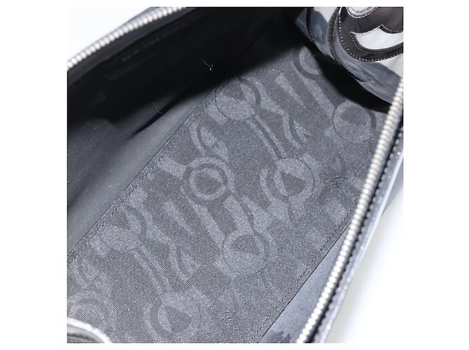 Borsa tote in pelle nera e argento Salvatore Ferragamo Auth YKZ1497 Nero - vista 10